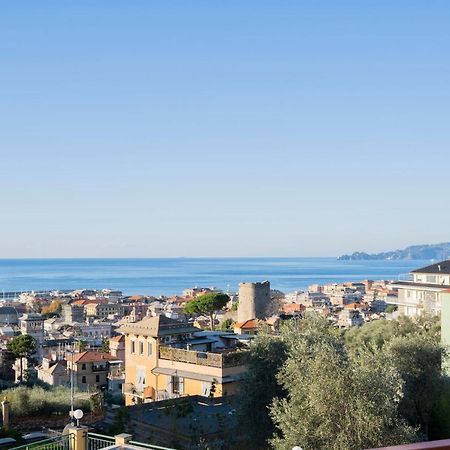 093 - Casa Panorama, Vista Mare E Vista Portofino, 500 Metri Centro Di Chiavari, Posto Auto Gratis Incluso Apartment Exterior photo