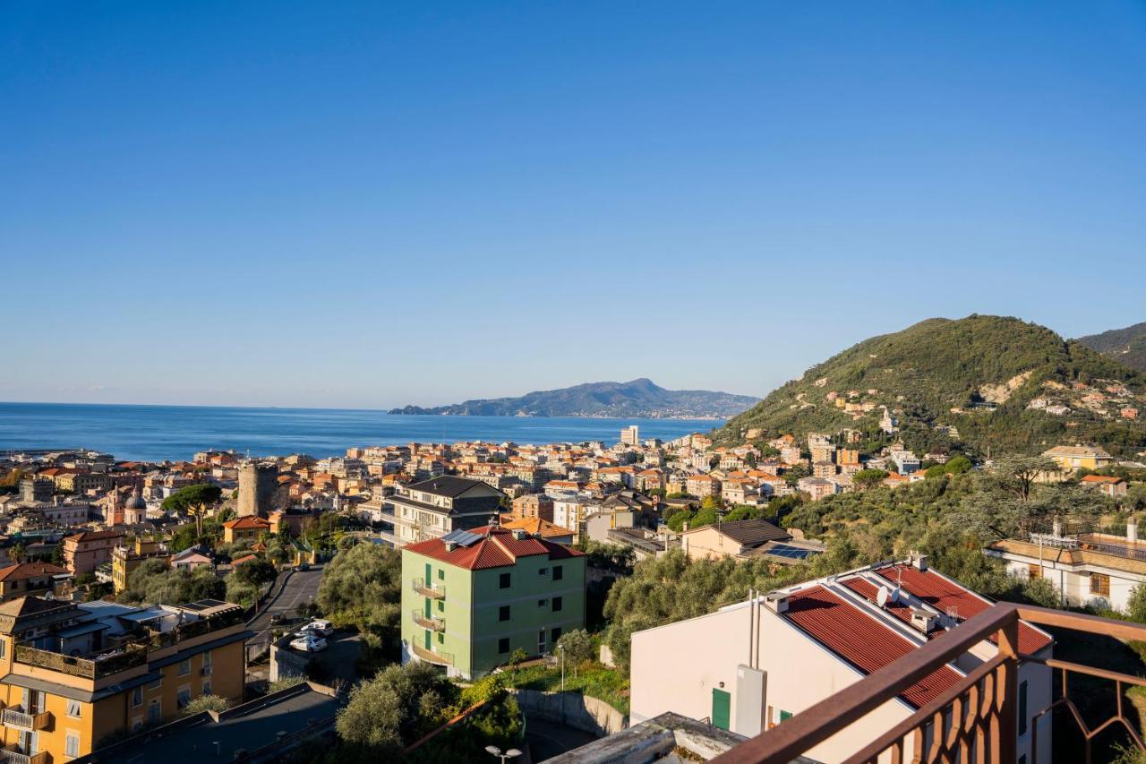 093 - Casa Panorama, Vista Mare E Vista Portofino, 500 Metri Centro Di Chiavari, Posto Auto Gratis Incluso Apartment Exterior photo