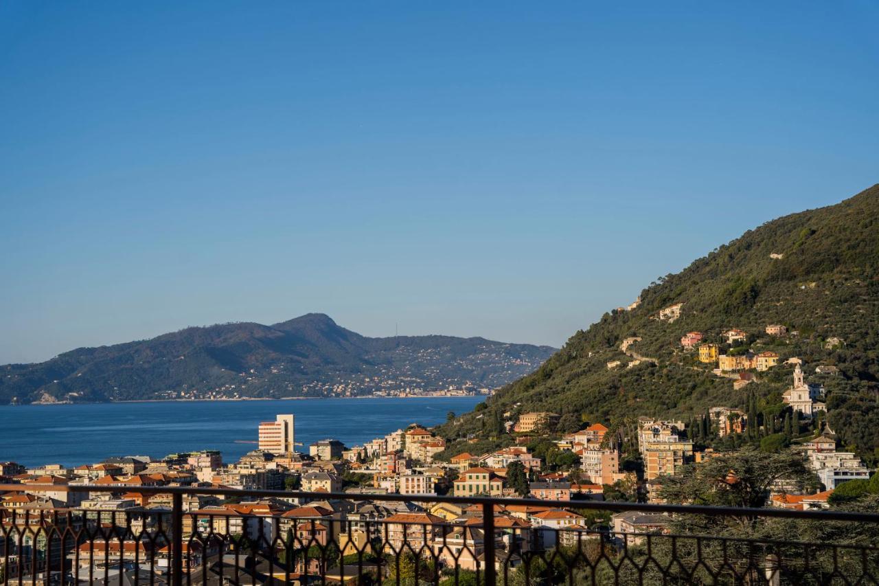 093 - Casa Panorama, Vista Mare E Vista Portofino, 500 Metri Centro Di Chiavari, Posto Auto Gratis Incluso Apartment Exterior photo