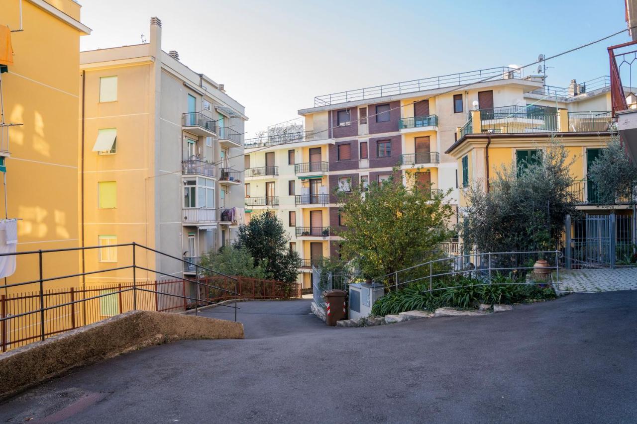 093 - Casa Panorama, Vista Mare E Vista Portofino, 500 Metri Centro Di Chiavari, Posto Auto Gratis Incluso Apartment Exterior photo